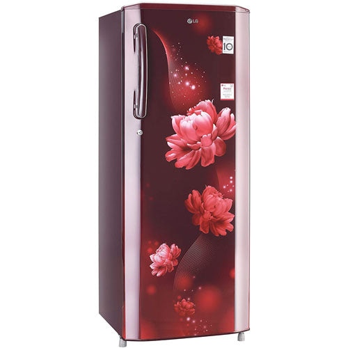 LG GL-B281BSCX 270L 3 Star Inverter Direct-Cool Single Door Refrigerator (Scarlet Charm)