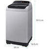Samsung WA70T4262BS 7.0 Kg Inverter 5 Star Fully-automatic Top Loading Washing Machine (Imperial Silver, Wobble Technology)